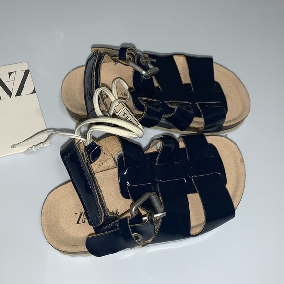 ZARA SANDALS WITH STRAPS Toddler SZ 3 - Picture 4 of 8